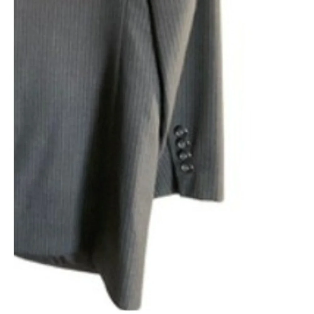 JoS A BANK Mens Charcoal Pinstripe Blazer Suit Jacket 2 Button Classic Fit - Picture 12 of 12